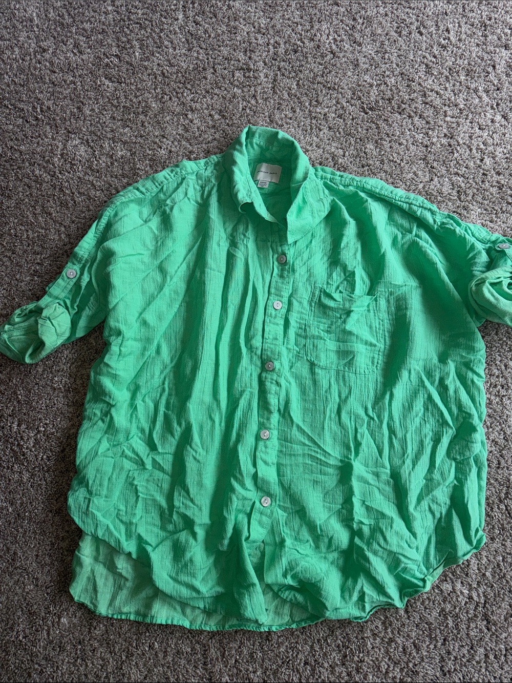American Eagle oversized swim over up size small